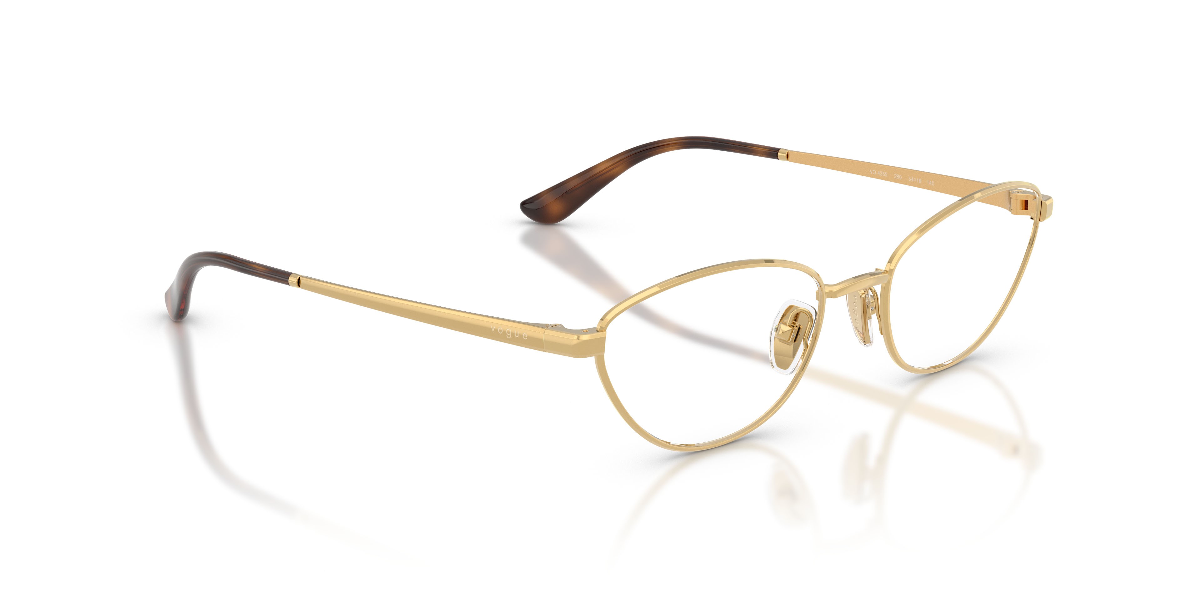 Occhiali da vista Vogue VO 4355 (280) colore oro forma farfalla lenti lente demo