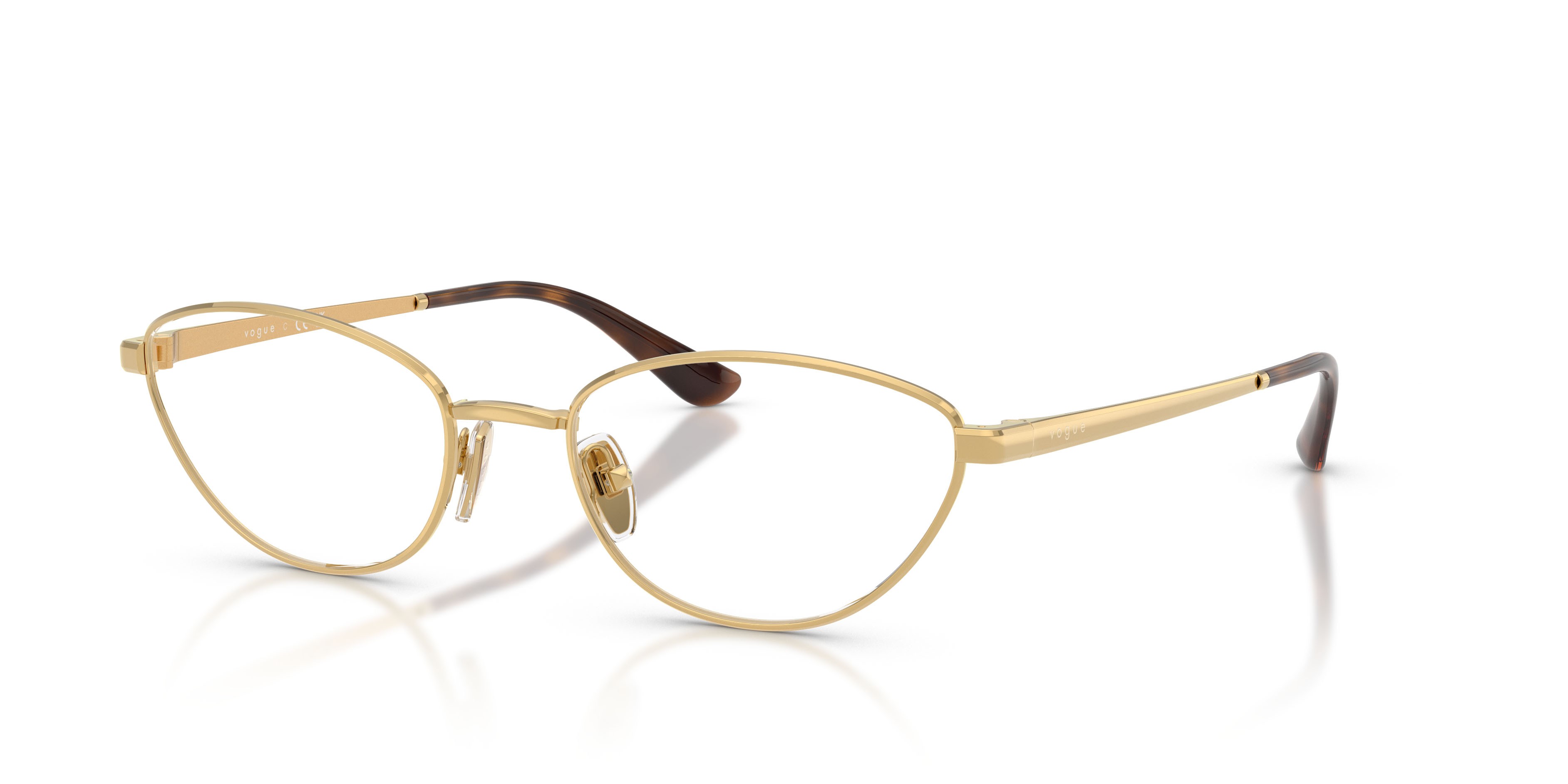 Occhiali da vista Vogue VO 4355 (280) colore oro forma farfalla lenti lente demo