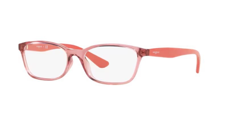 Eyeglasses Vogue VO 5024D (2599) color rosa trasparente shape square lenses lente demo
