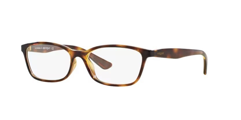 Eyeglasses Vogue VO 5024D (W656) color havana scuro shape square lenses lente demo