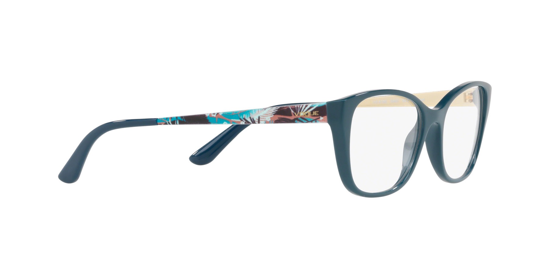 Brillen Vogue VO 5190 (2463) farbe verde petrolio form cat-eye gläser lente demo