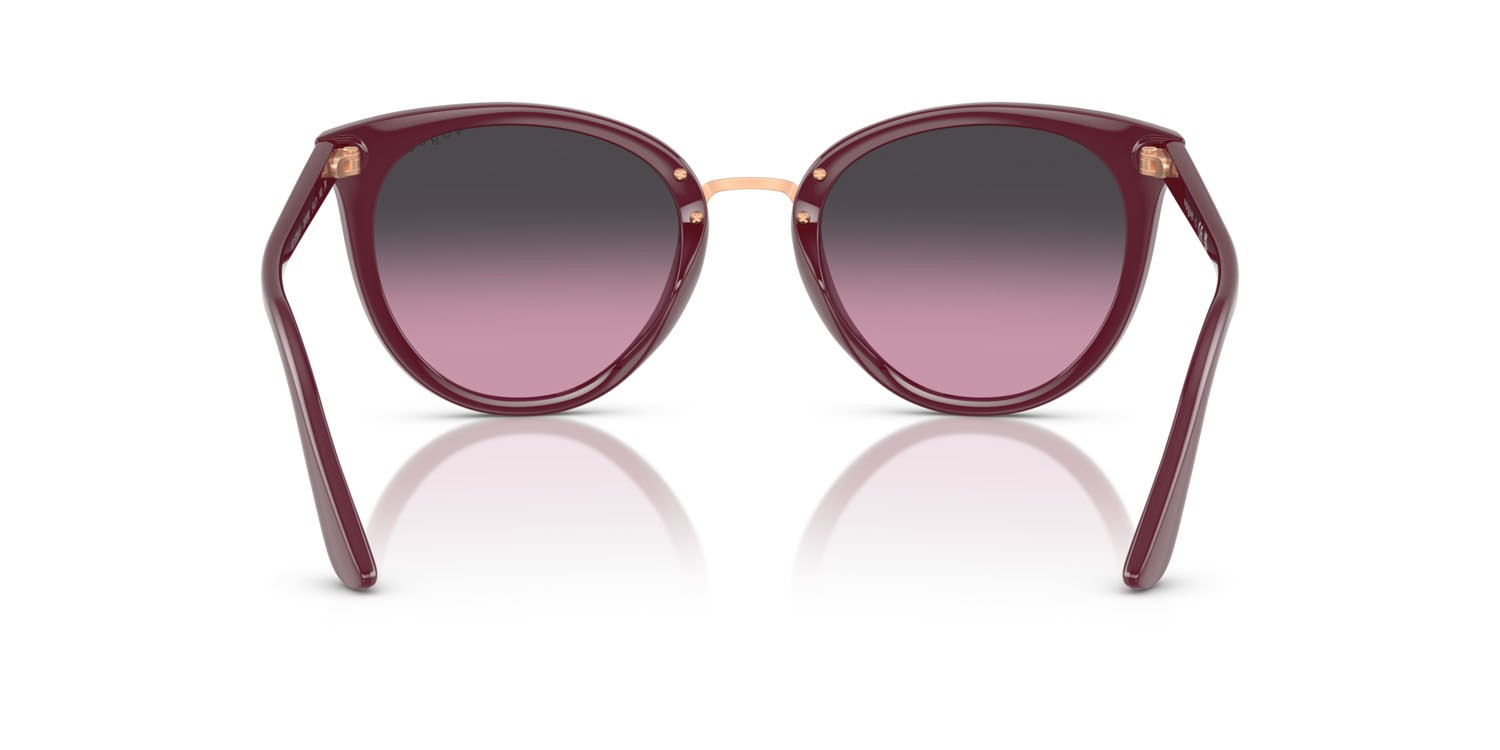 Sunglasses Vogue VO 5230S (287590) color ciliegia full shape butterfly lenses violetto sfumato grigio