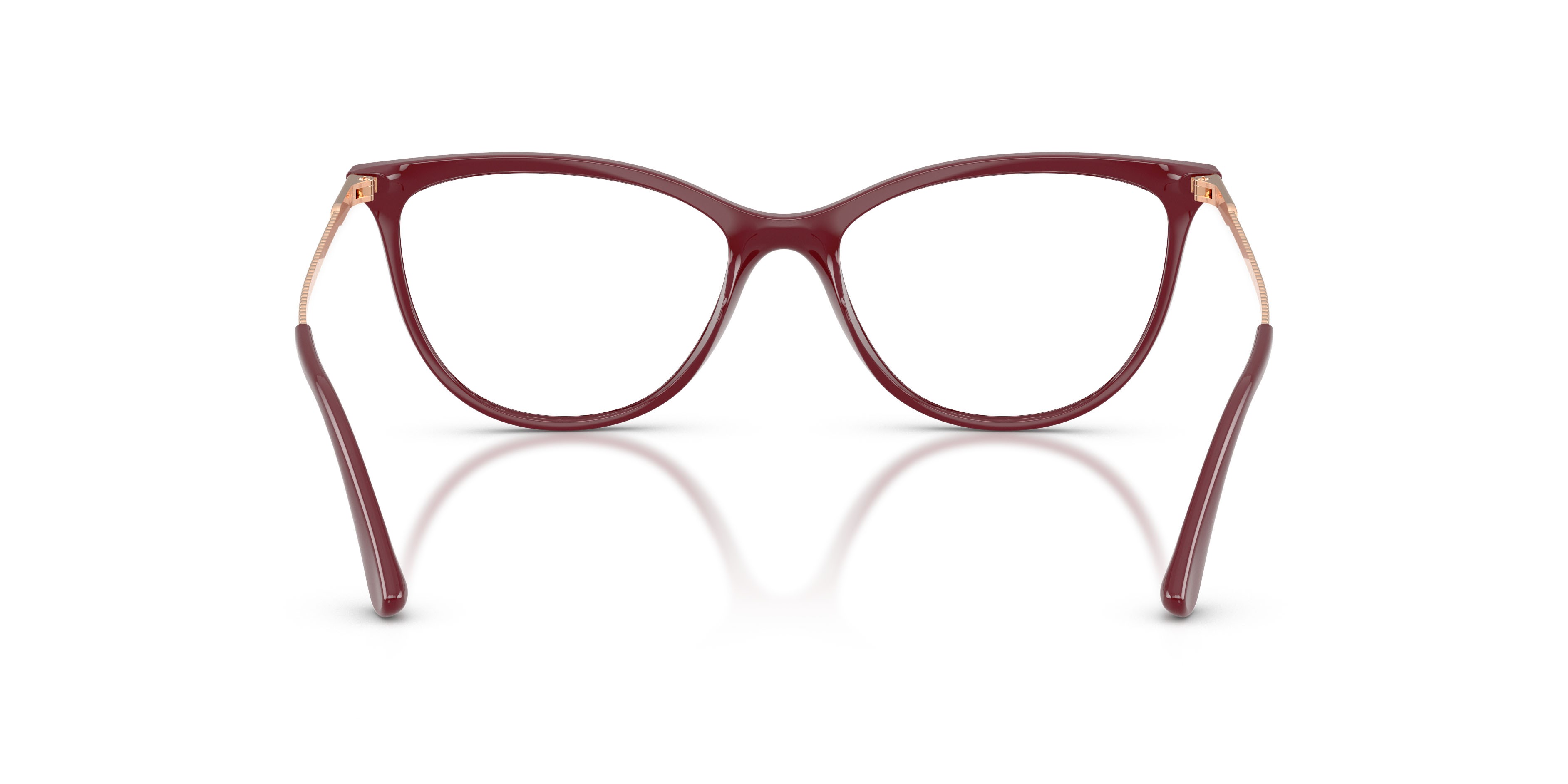 Eyeglasses Vogue VO 5239 (2875) color ciliegia full shape cat eye lenses lente demo