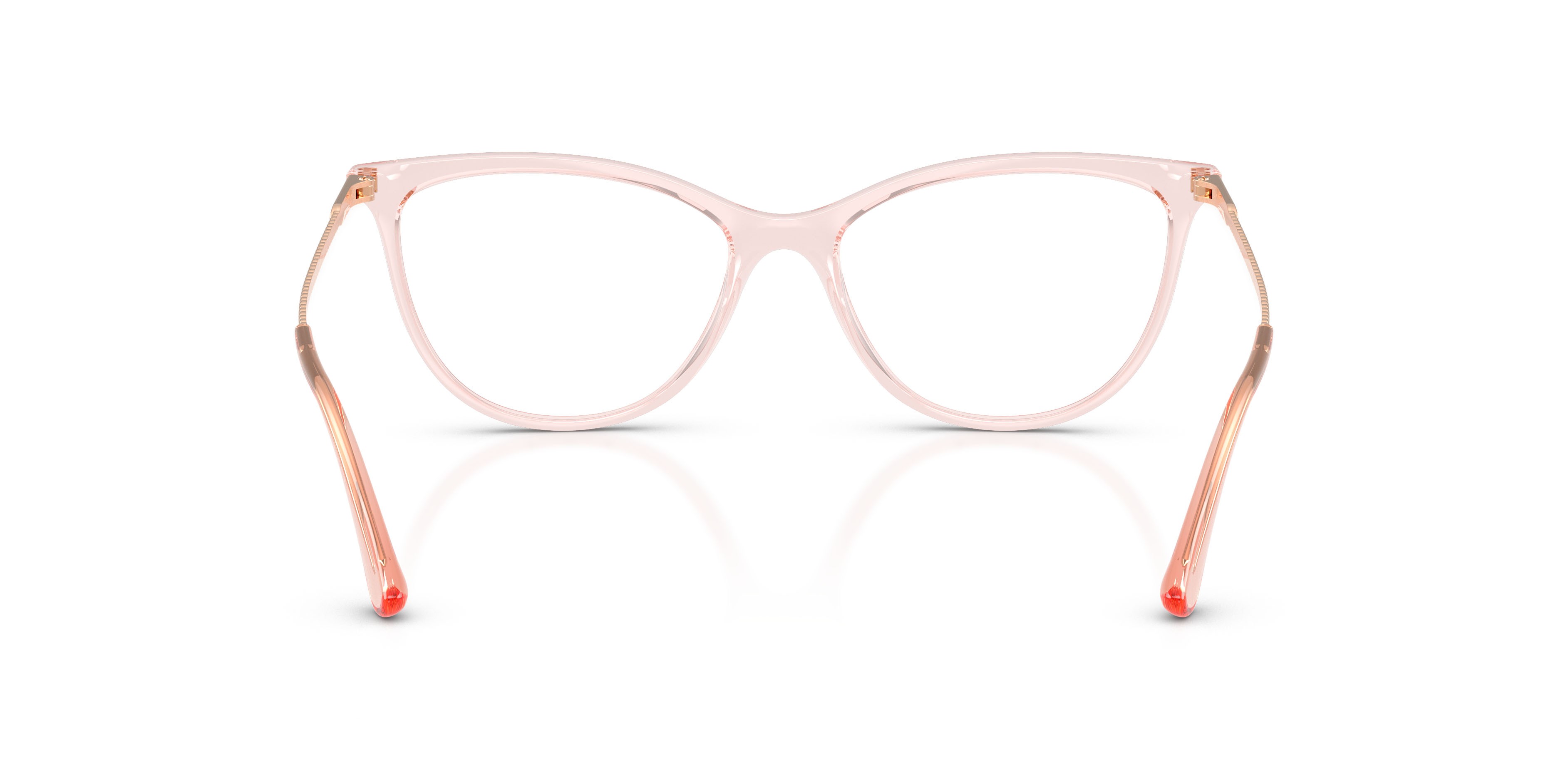 Eyeglasses Vogue VO 5239 (2939) color rosa trasparente shape cat eye lenses lente demo