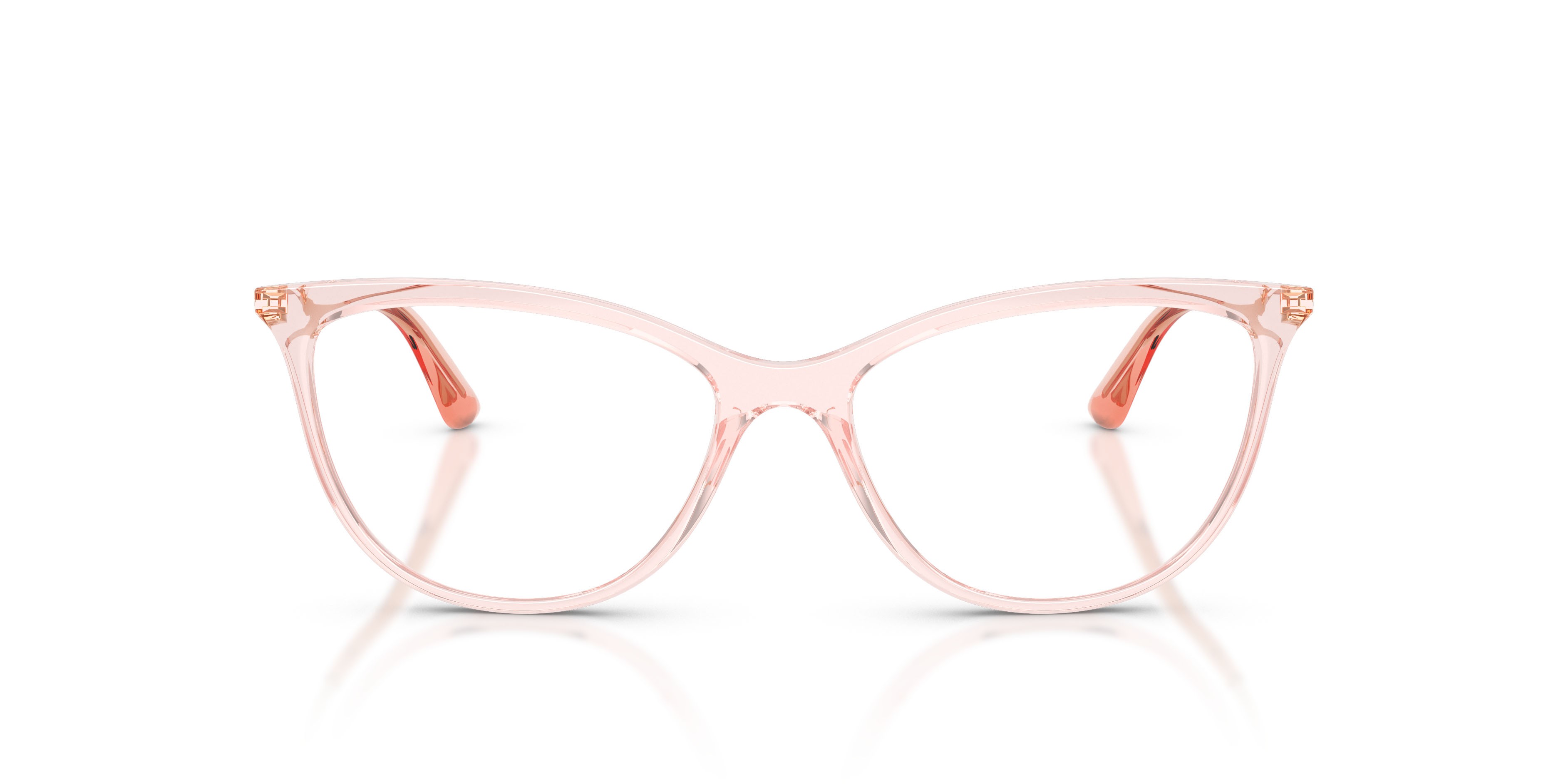 Eyeglasses Vogue VO 5239 (2939) color rosa trasparente shape cat eye lenses lente demo