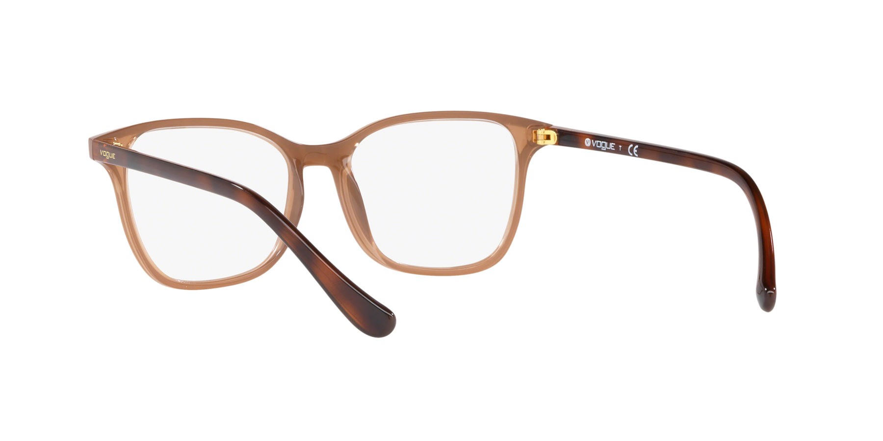 Brillen Vogue VO 5256 (2695) farbe top havana/beige form rechteckig gläser lente demo