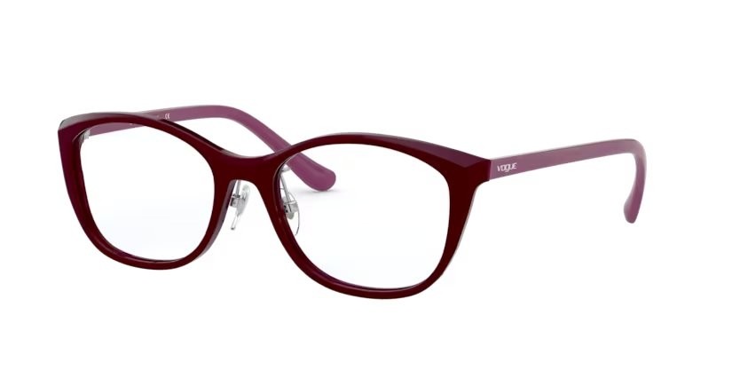 Eyeglasses Vogue VO 5296D (2307) color bordeaux shape square lenses lente demo