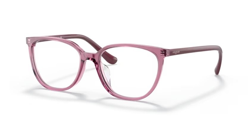 Brillen Vogue VO 5379D (2798) farbe rosso ciliegia trasparente form quadratisch gläser lente demo