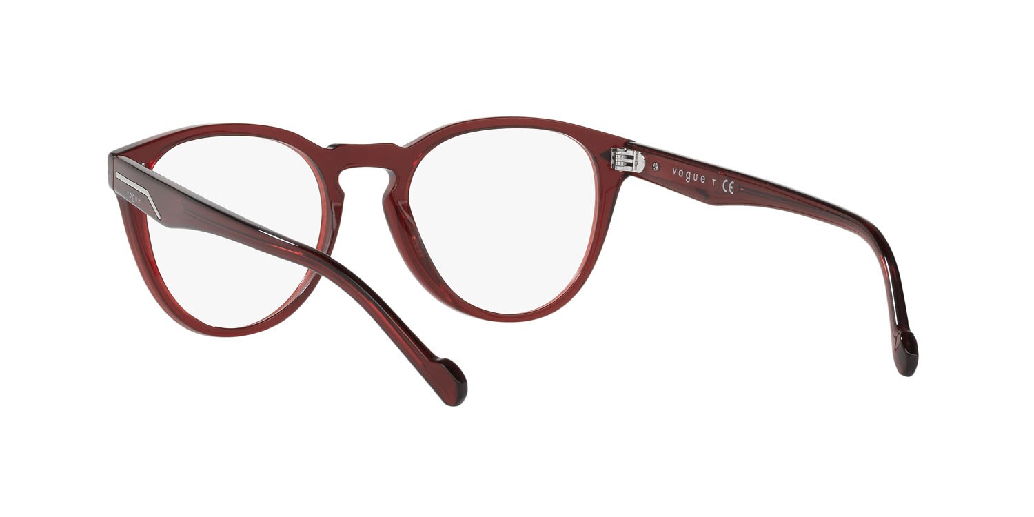 Occhiali da vista Vogue VO 5382 (2924) colore bordeaux trasparente forma pantos lenti lente demo