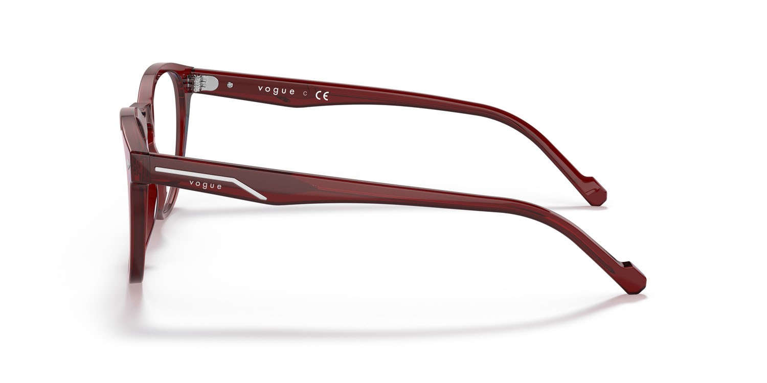 Occhiali da vista Vogue VO 5382 (2924) colore bordeaux trasparente forma pantos lenti lente demo