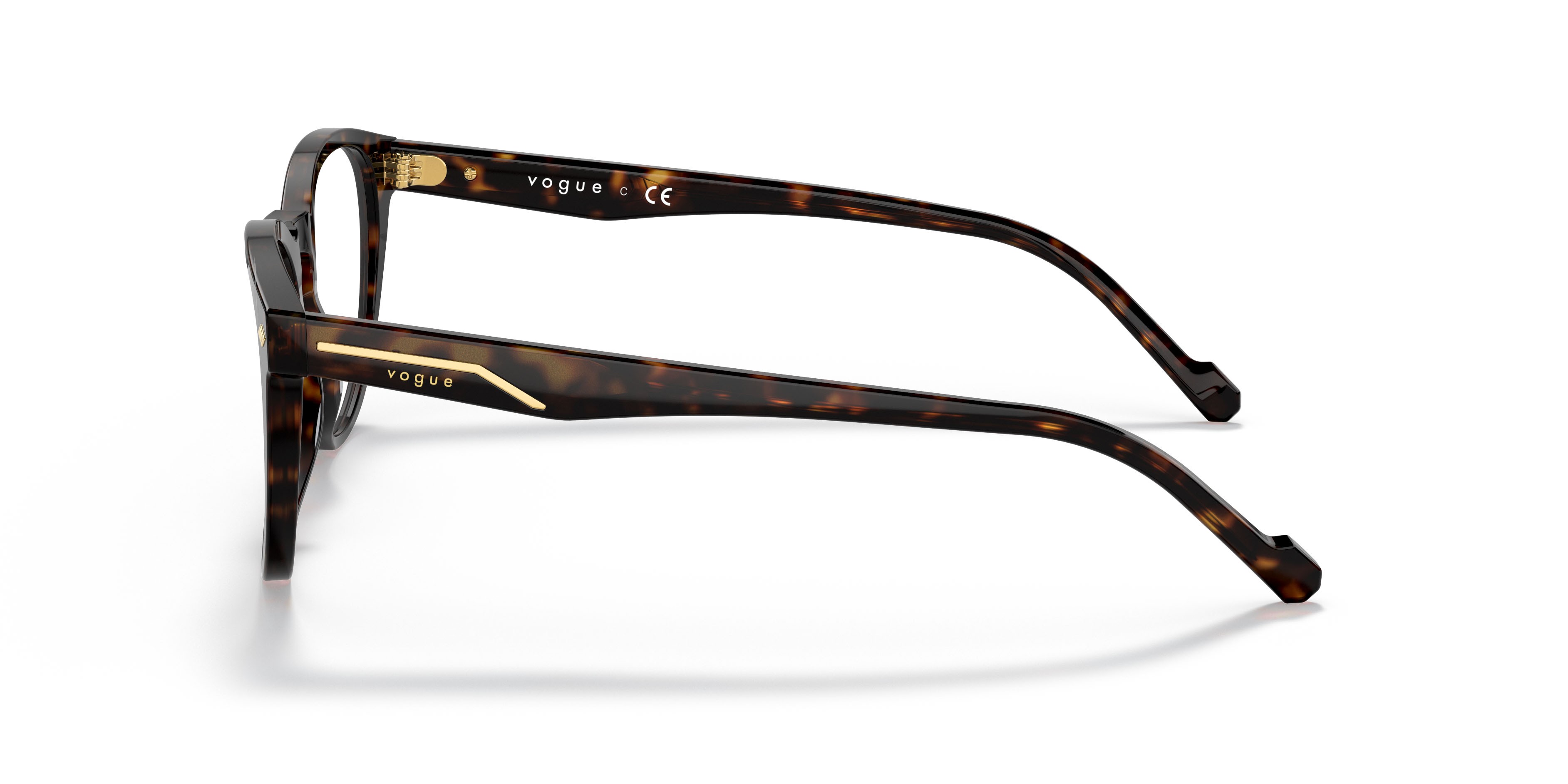 Brillen Vogue VO 5382 (W656) farbe havana scuro form pantos gläser lente demo