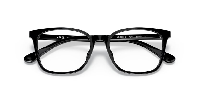 Eyeglasses Vogue VO 5399D (W44) color nero shape rectangle lenses lente demo