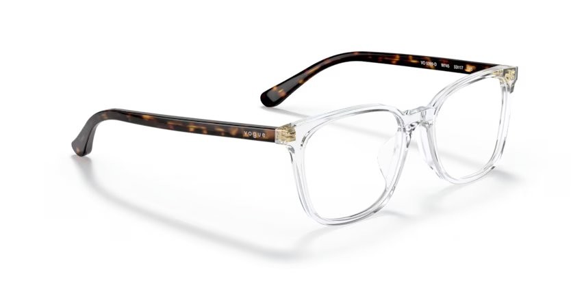 Eyeglasses Vogue VO 5399D (W745) color trasparente shape rectangle lenses lente demo