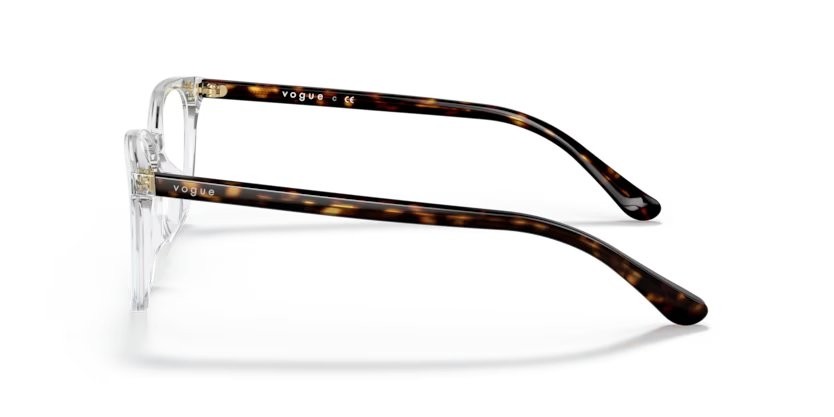 Eyeglasses Vogue VO 5399D (W745) color trasparente shape rectangle lenses lente demo