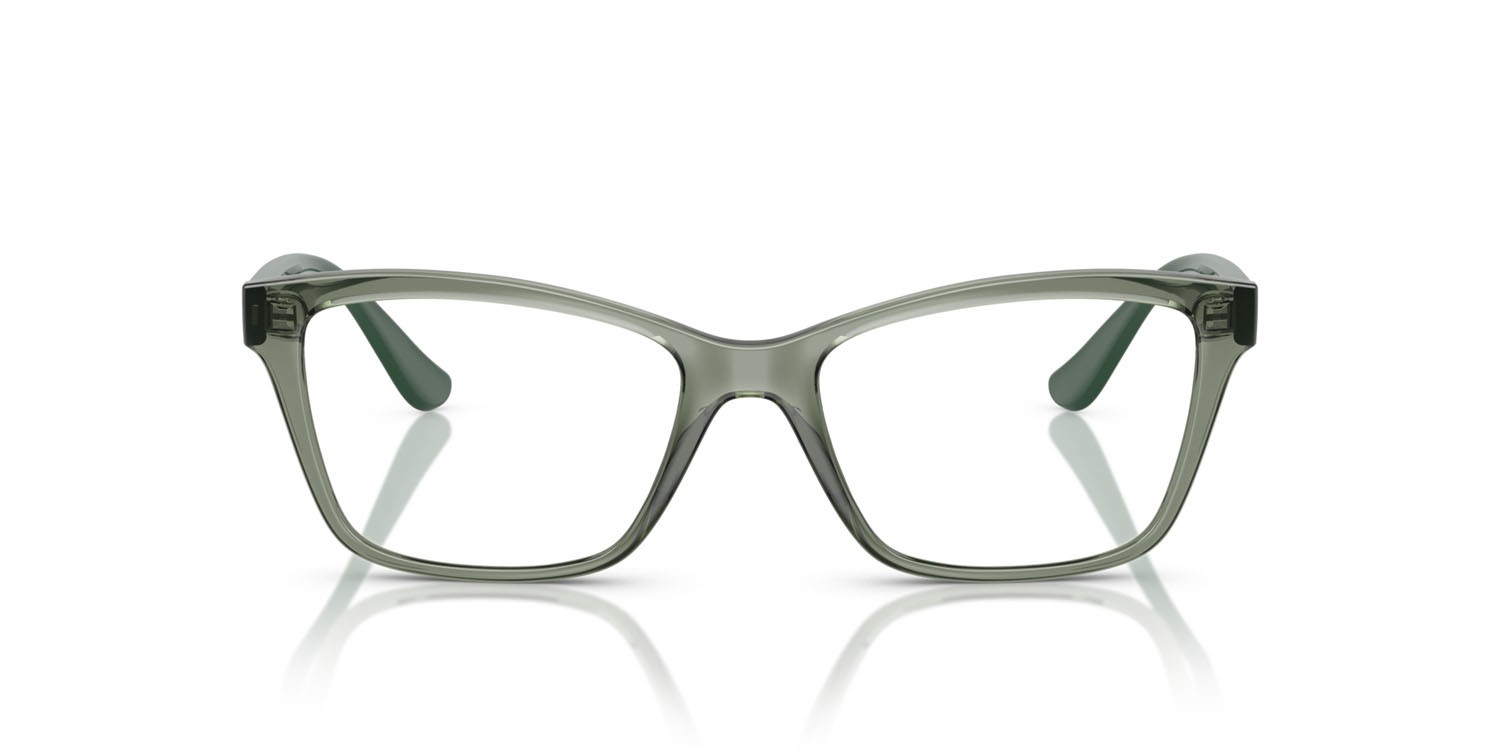 Eyeglasses Vogue VO 5420 (3086) color verde germano reale trasparente shape square lenses lente demo