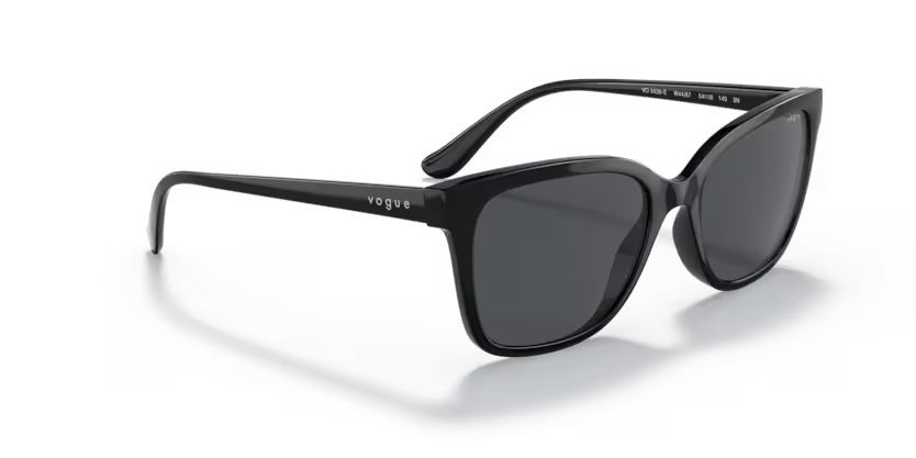 Sunglasses Vogue VO 5426S (W44/87) color black shape square lenses dark grey