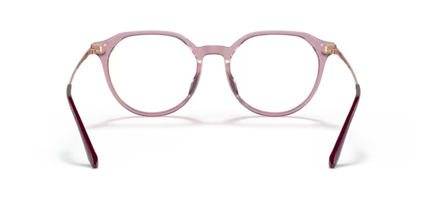 Eyeglasses Vogue VO 5430D (2798) color rosso ciliegia trasparente shape irregular lenses lente demo