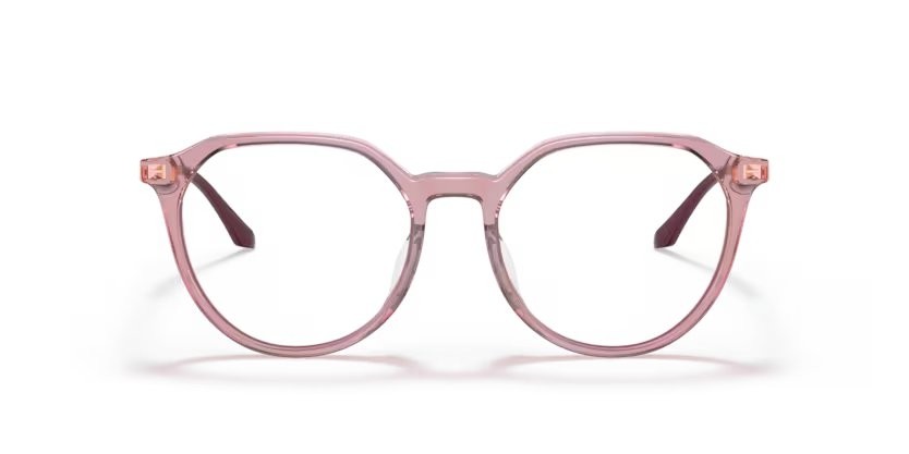 Eyeglasses Vogue VO 5430D (2798) color rosso ciliegia trasparente shape irregular lenses lente demo