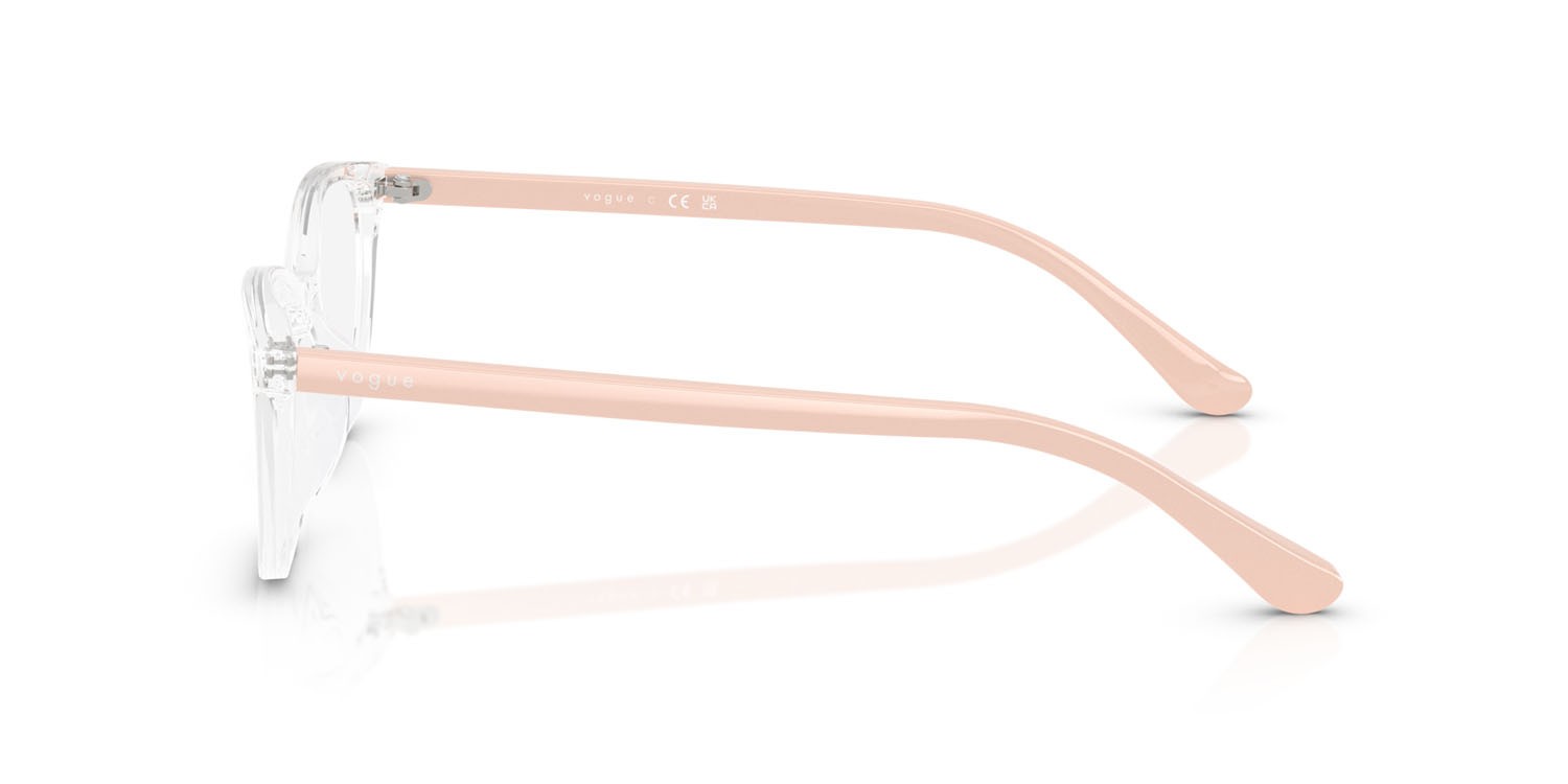Eyeglasses Vogue VO 5502D (W745) color trasparente shape cat eye lenses lente demo