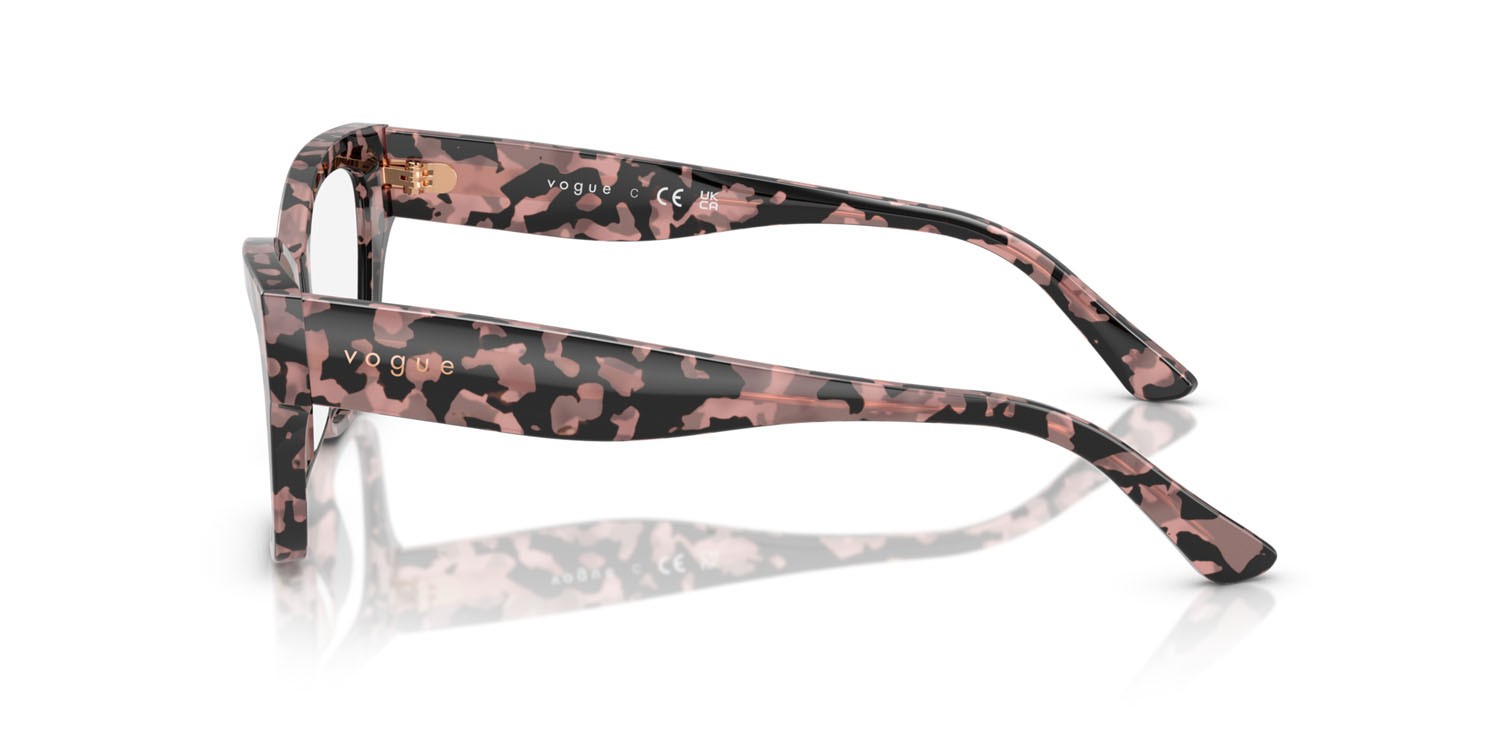 Brillen Vogue VO 5523 (3150) farbe rosa tartarugato form cat-eye gläser lente demo