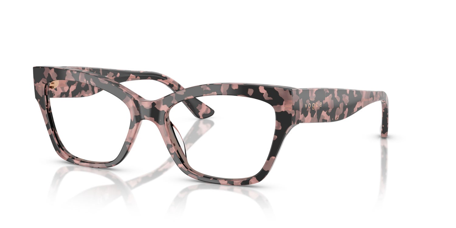 Brillen Vogue VO 5523 (3150) farbe rosa tartarugato form cat-eye gläser lente demo