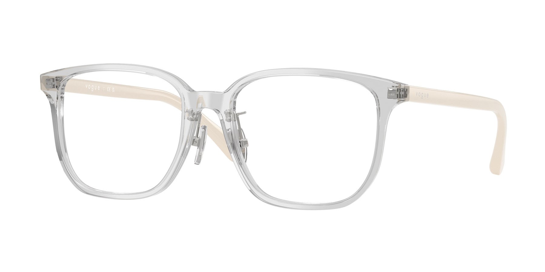 Occhiali da vista Vogue VO 5550D (3251) colore grigio trasparente forma quadrato lenti lente demo