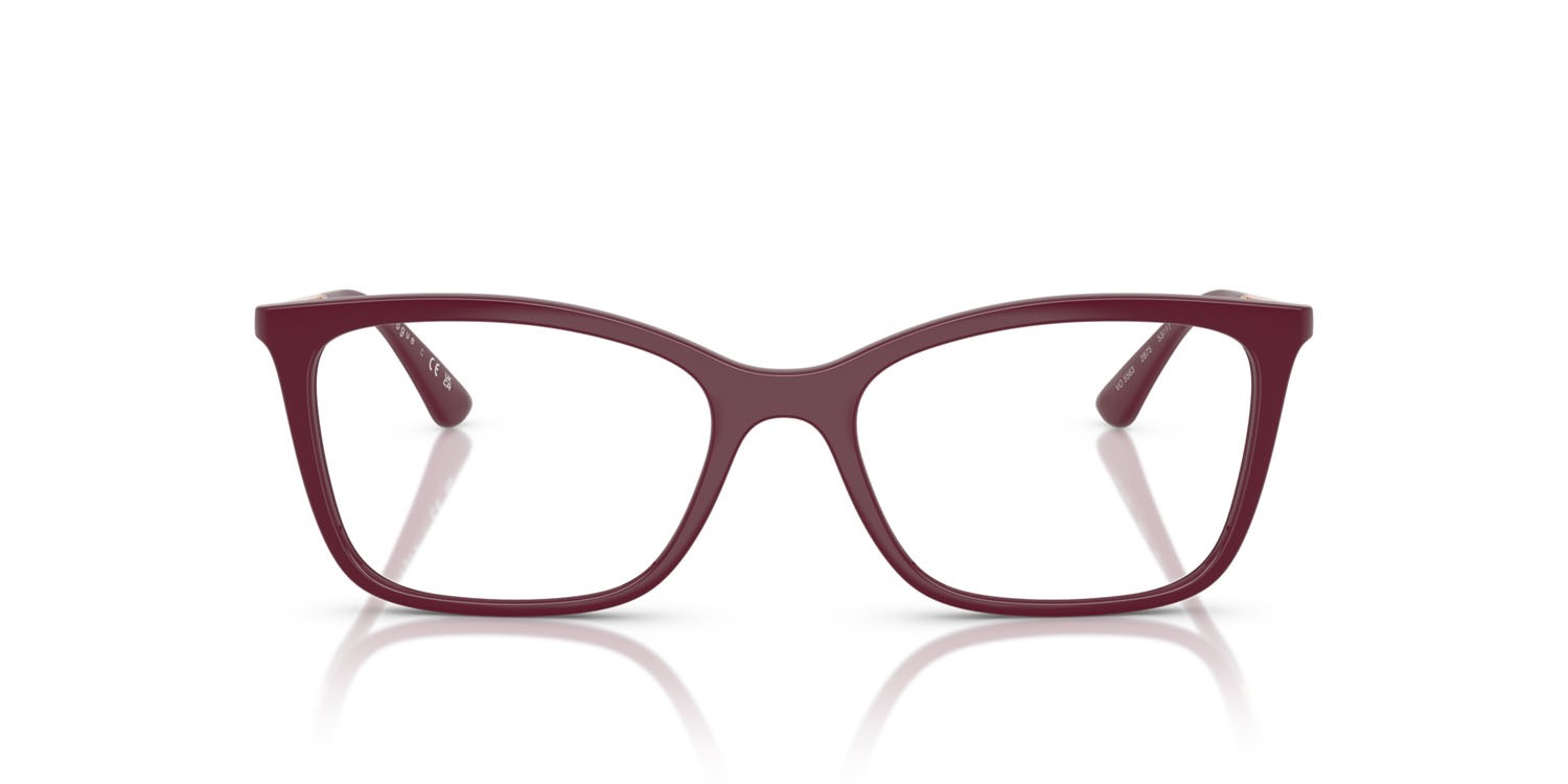 Eyeglasses Vogue VO 5563 (2875) color ciliegia full shape butterfly lenses lente demo