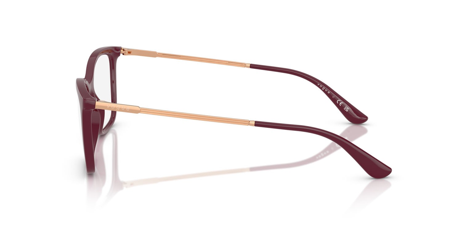 Eyeglasses Vogue VO 5563 (2875) color ciliegia full shape butterfly lenses lente demo