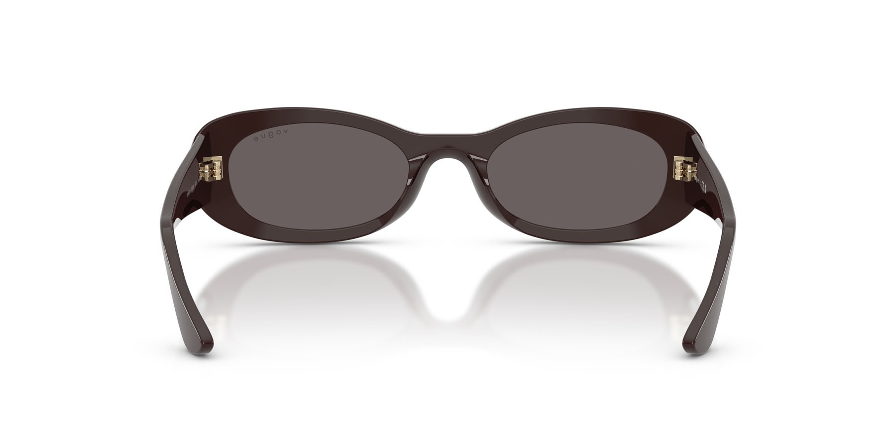Sunglasses Vogue VO 5582S (225287) color marrone pieno shape oval lenses nero/grigio fumo