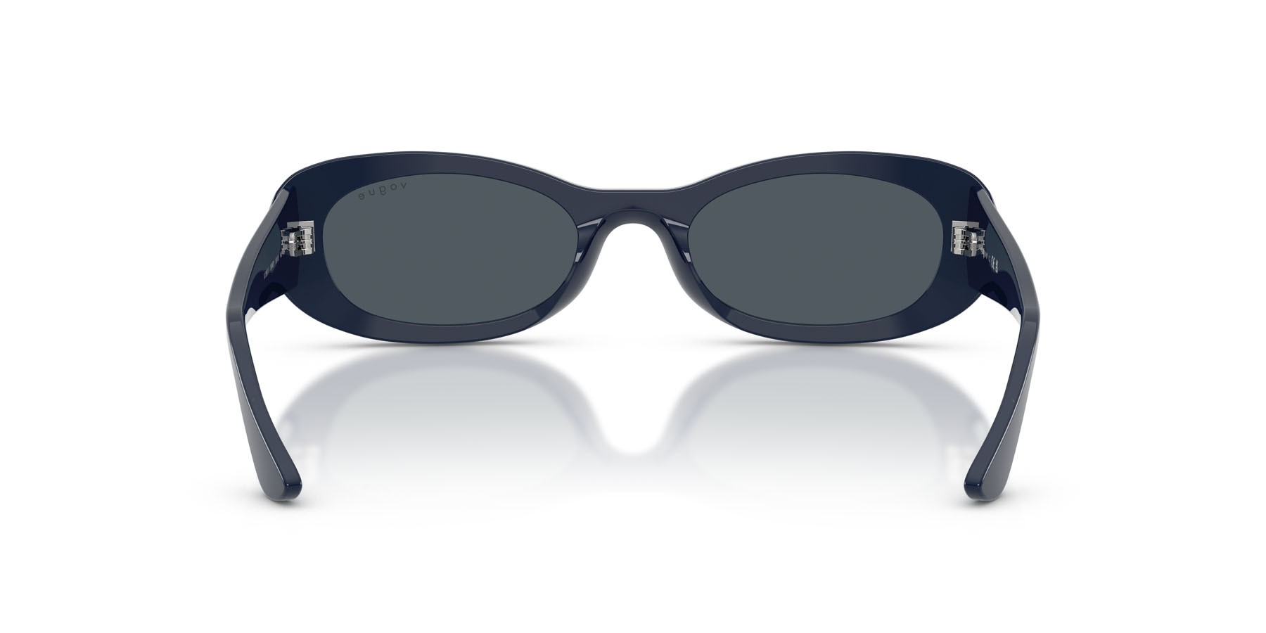 Sunglasses Vogue VO 5582S (324087) color blu pieno shape oval lenses grigio scuro