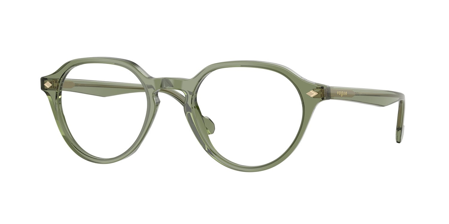 Occhiali da vista Vogue VO 5598 (3187) colore verde trasparente forma pantos lenti lente demo