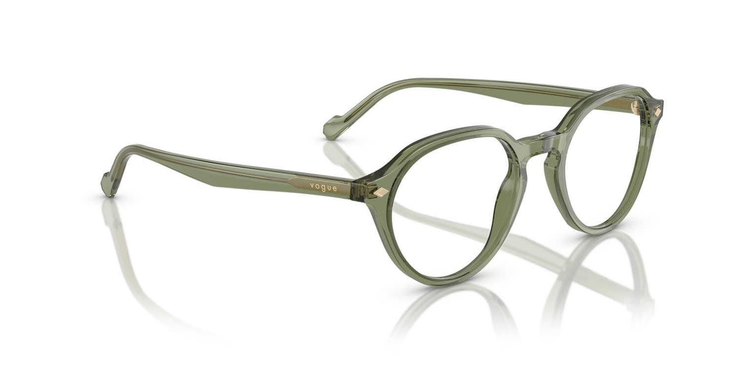 Occhiali da vista Vogue VO 5598 (3187) colore verde trasparente forma pantos lenti lente demo