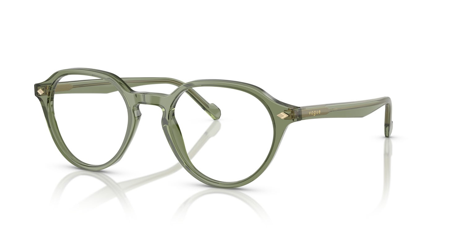 Occhiali da vista Vogue VO 5598 (3187) colore verde trasparente forma pantos lenti lente demo
