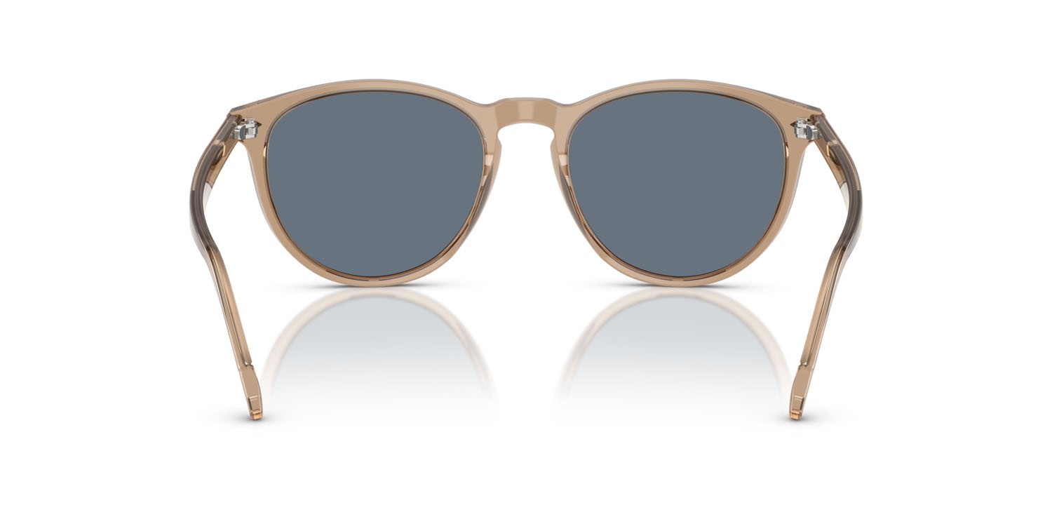Occhiali da sole Vogue VO 5599S (31894Y) colore marrone trasparente forma pantos lenti polar blu