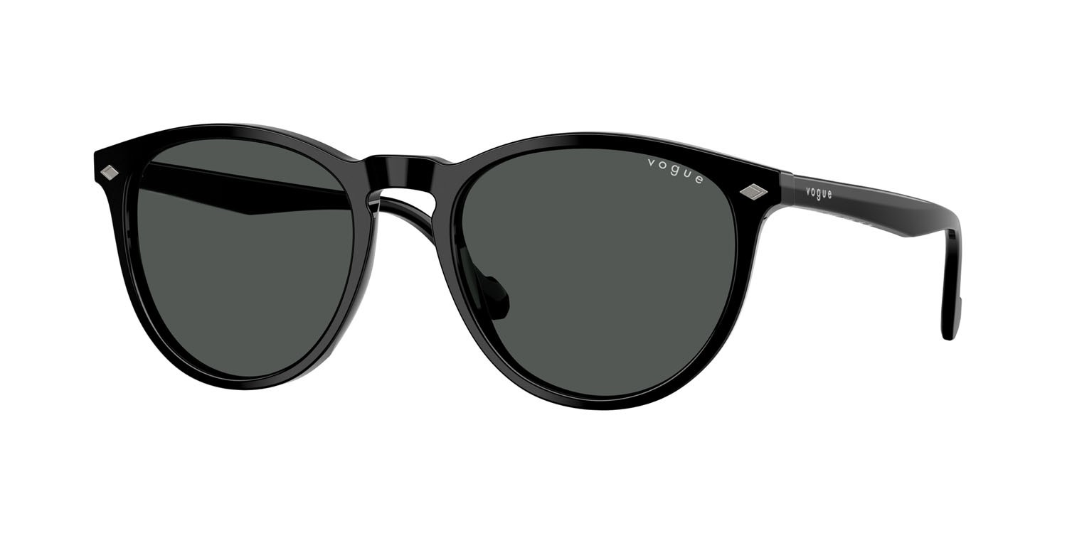 Occhiali da sole Vogue VO 5599S (W44/87) colore nero forma pantos lenti grigio scuro