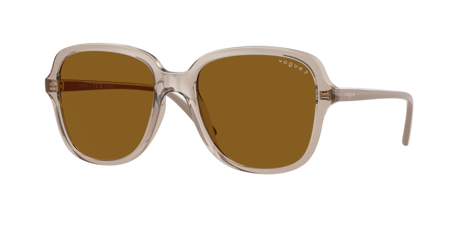 Occhiali da sole Vogue VO 5601S (299083) colore caramello trasparente forma quadrato lenti polar marrone scuro