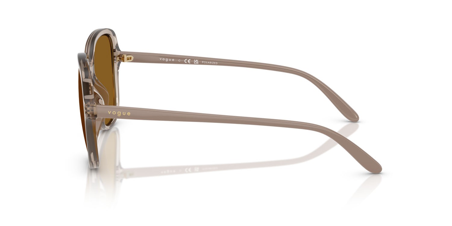 Occhiali da sole Vogue VO 5601S (299083) colore caramello trasparente forma quadrato lenti polar marrone scuro