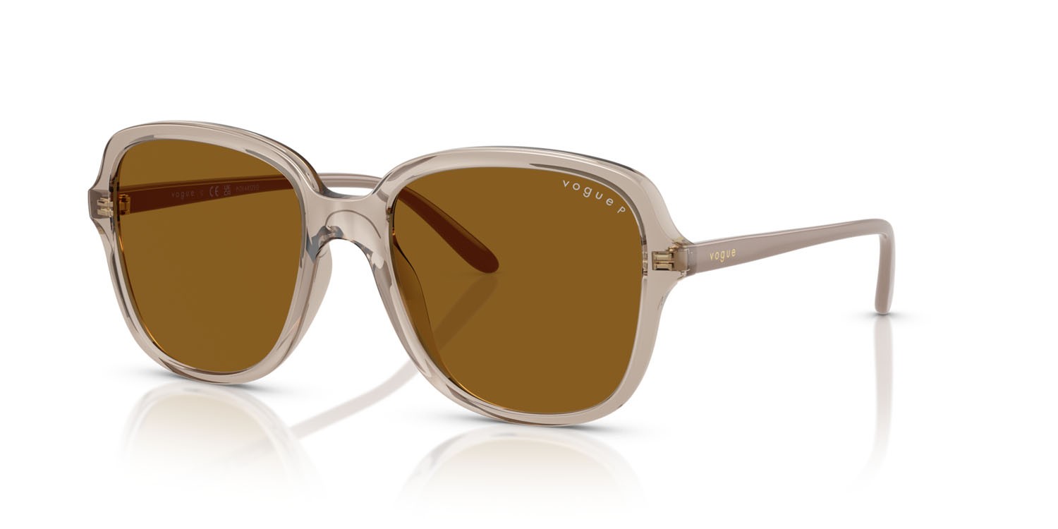 Occhiali da sole Vogue VO 5601S (299083) colore caramello trasparente forma quadrato lenti polar marrone scuro