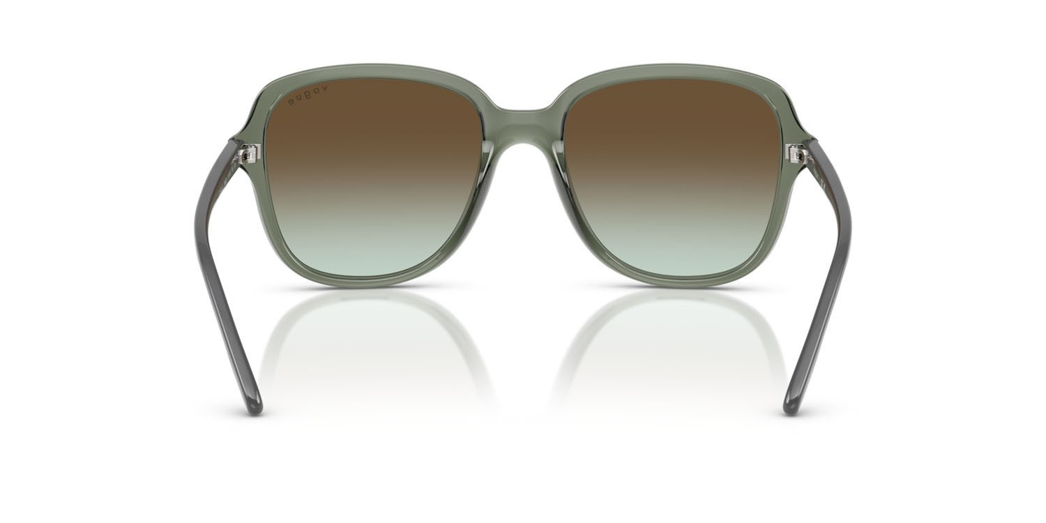 Sunglasses Vogue VO 5601S (3086E8) color verde germano reale trasparente shape square lenses verde sfumato
