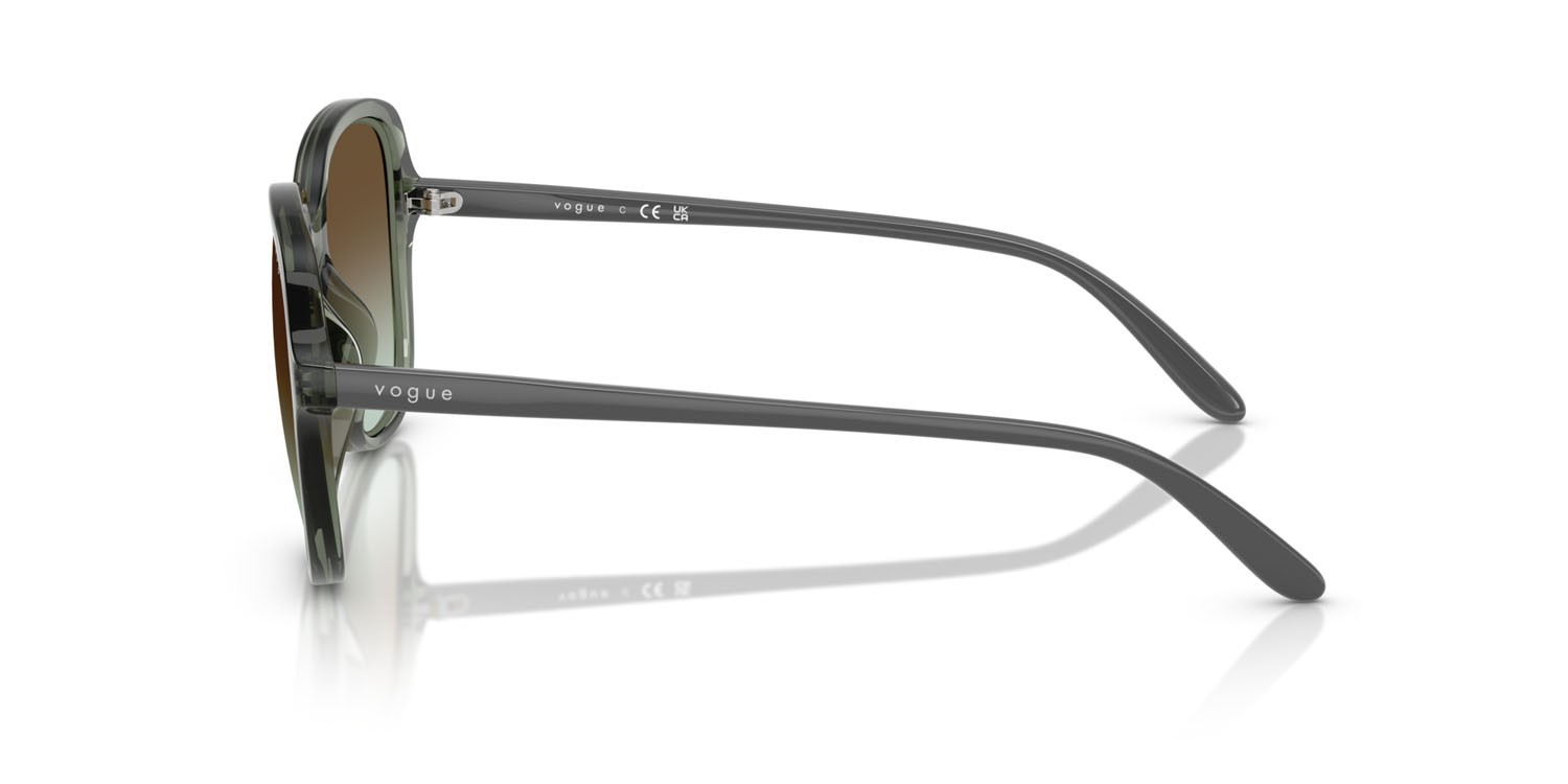 Sunglasses Vogue VO 5601S (3086E8) color verde germano reale trasparente shape square lenses verde sfumato