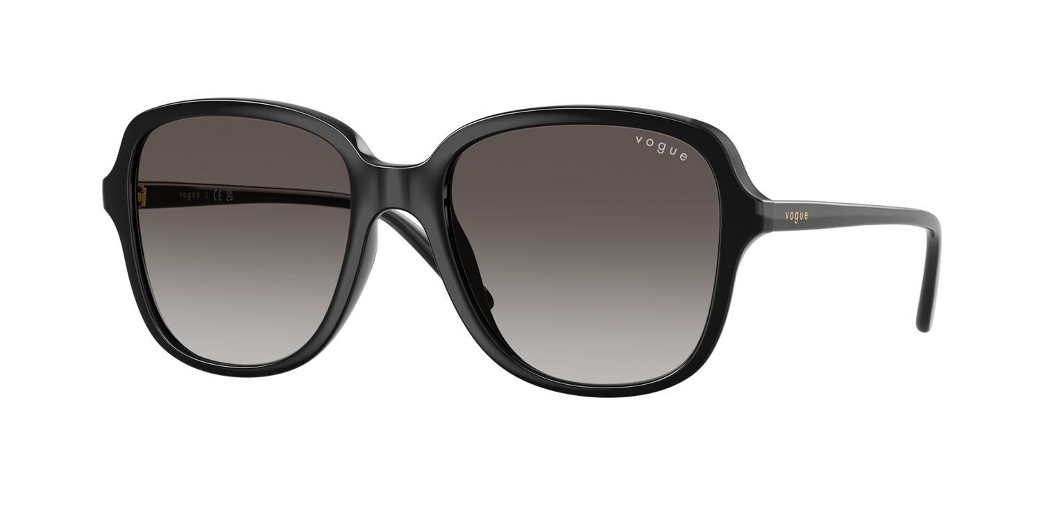 Occhiali da sole Vogue VO 5601S (W44/8G) colore nero forma quadrato lenti sfumato grigio