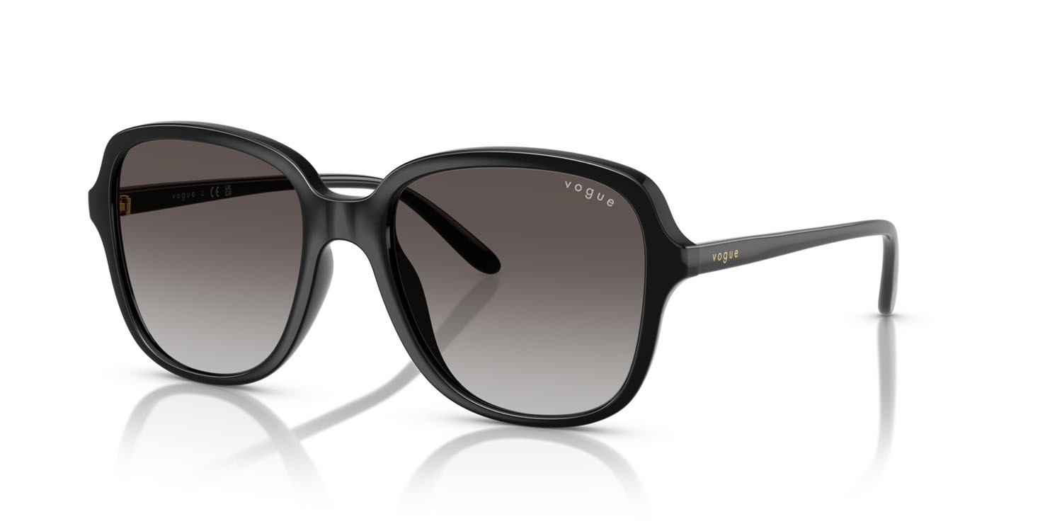 Occhiali da sole Vogue VO 5601S (W44/8G) colore nero forma quadrato lenti sfumato grigio