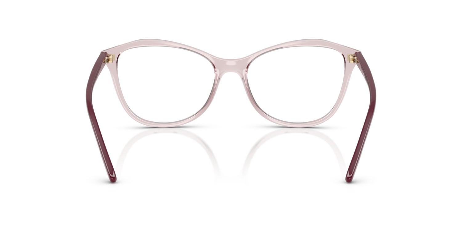 Eyeglasses Vogue VO 5602 (2942) color rosa trasparente shape irregular lenses lente demo