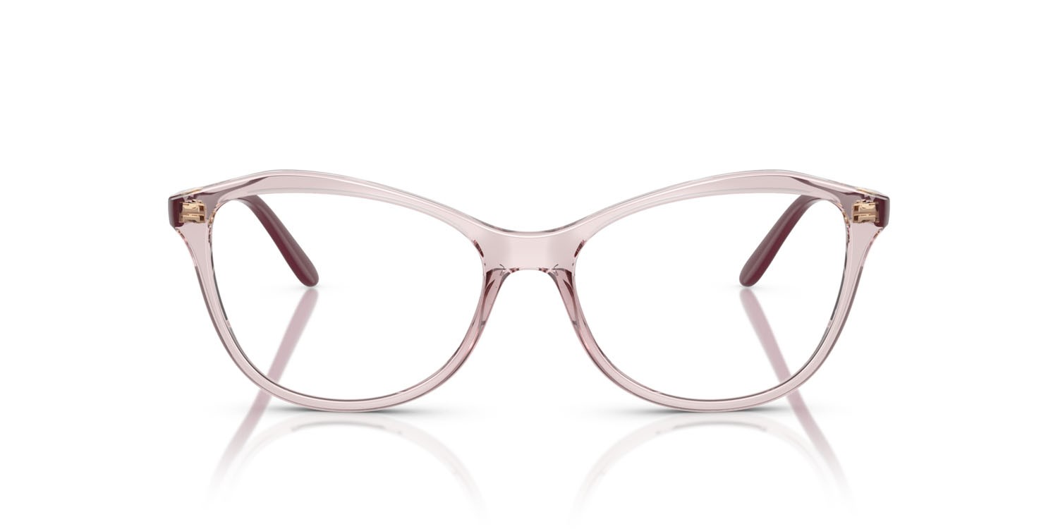 Eyeglasses Vogue VO 5602 (2942) color rosa trasparente shape irregular lenses lente demo