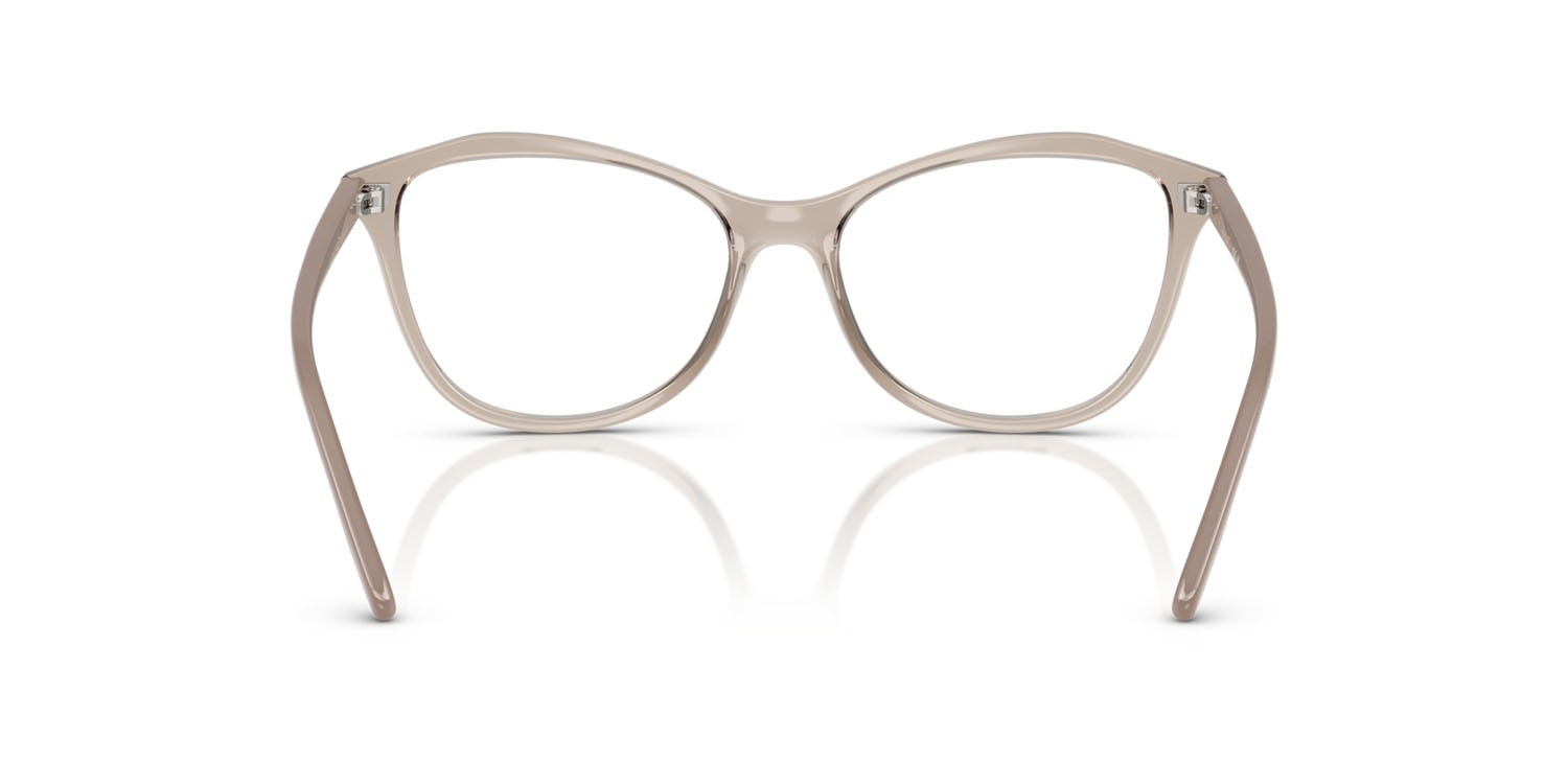 Eyeglasses Vogue VO 5602 (2990) color caramello trasparente shape irregular lenses lente demo