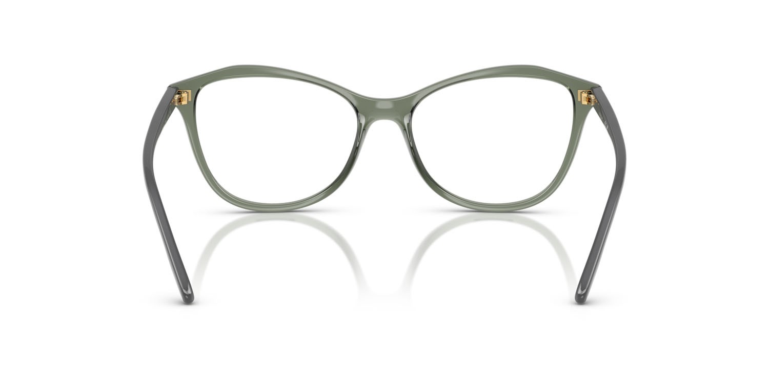 Eyeglasses Vogue VO 5602 (3086) color verde germano reale trasparente shape irregular lenses lente demo
