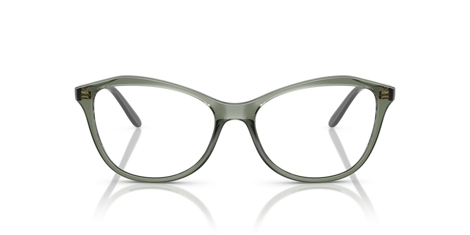 Eyeglasses Vogue VO 5602 (3086) color verde germano reale trasparente shape irregular lenses lente demo