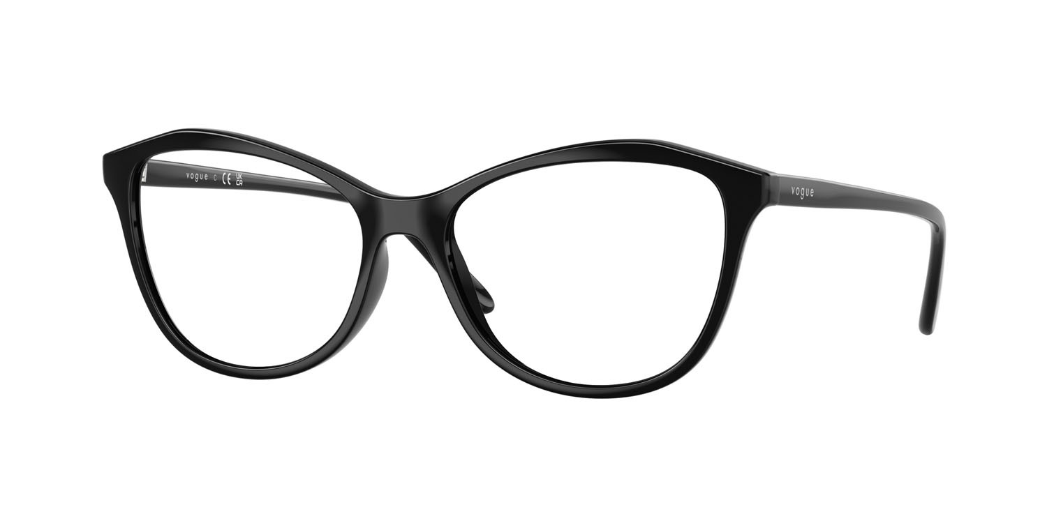 Eyeglasses Vogue VO 5602 (W44) color nero shape irregular lenses lente demo