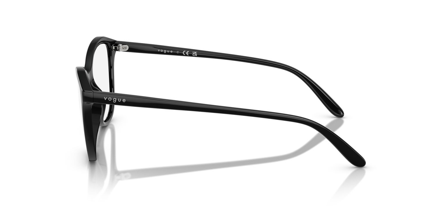 Eyeglasses Vogue VO 5602 (W44) color nero shape irregular lenses lente demo