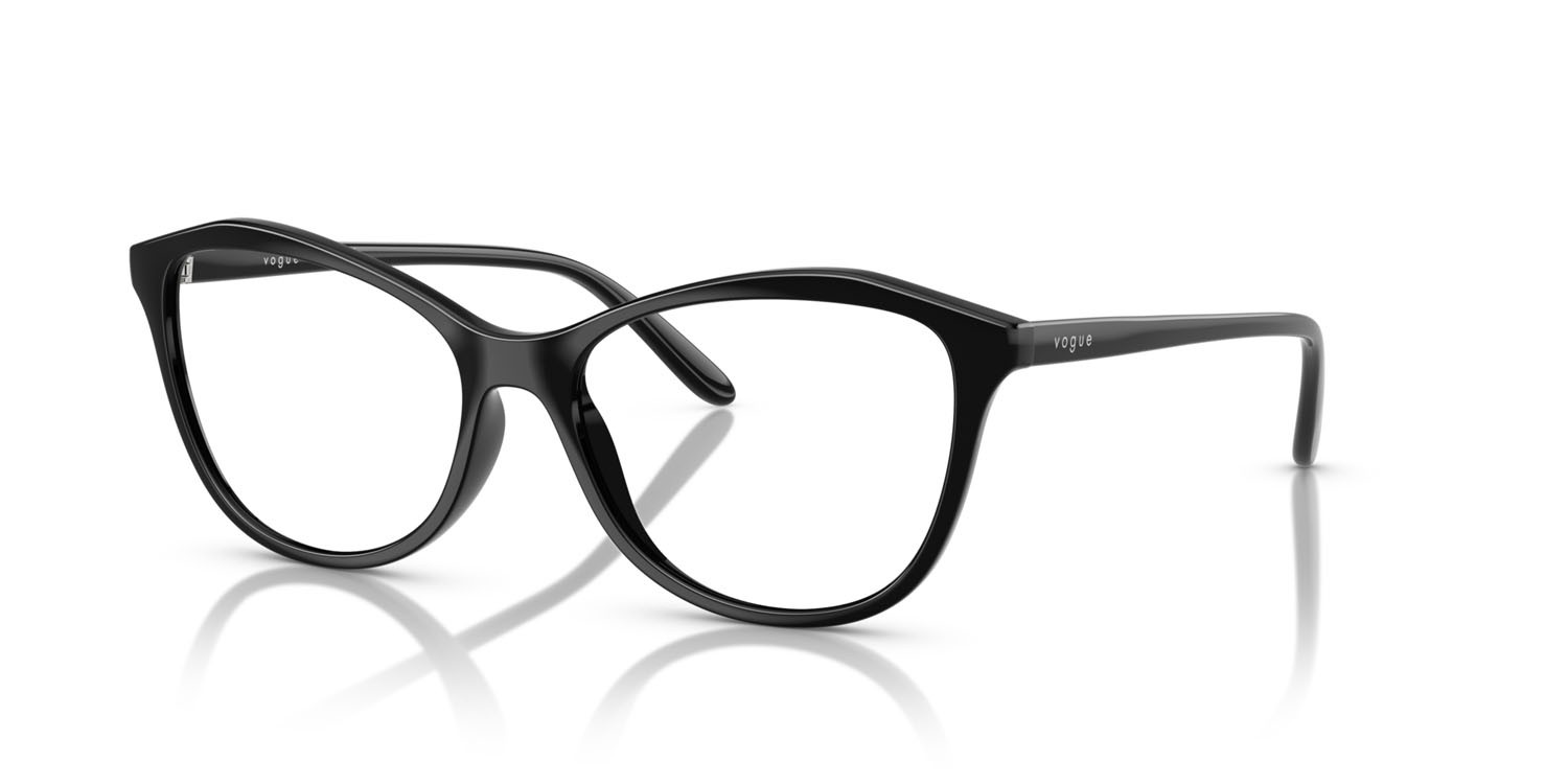 Eyeglasses Vogue VO 5602 (W44) color nero shape irregular lenses lente demo